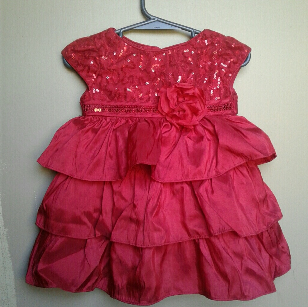 Red baby girl dress